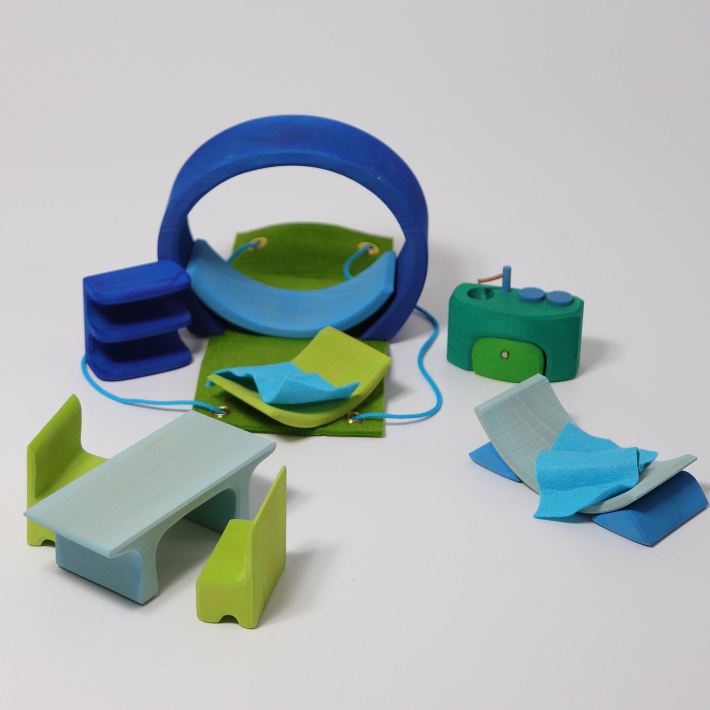 Bauhaus blau-grün