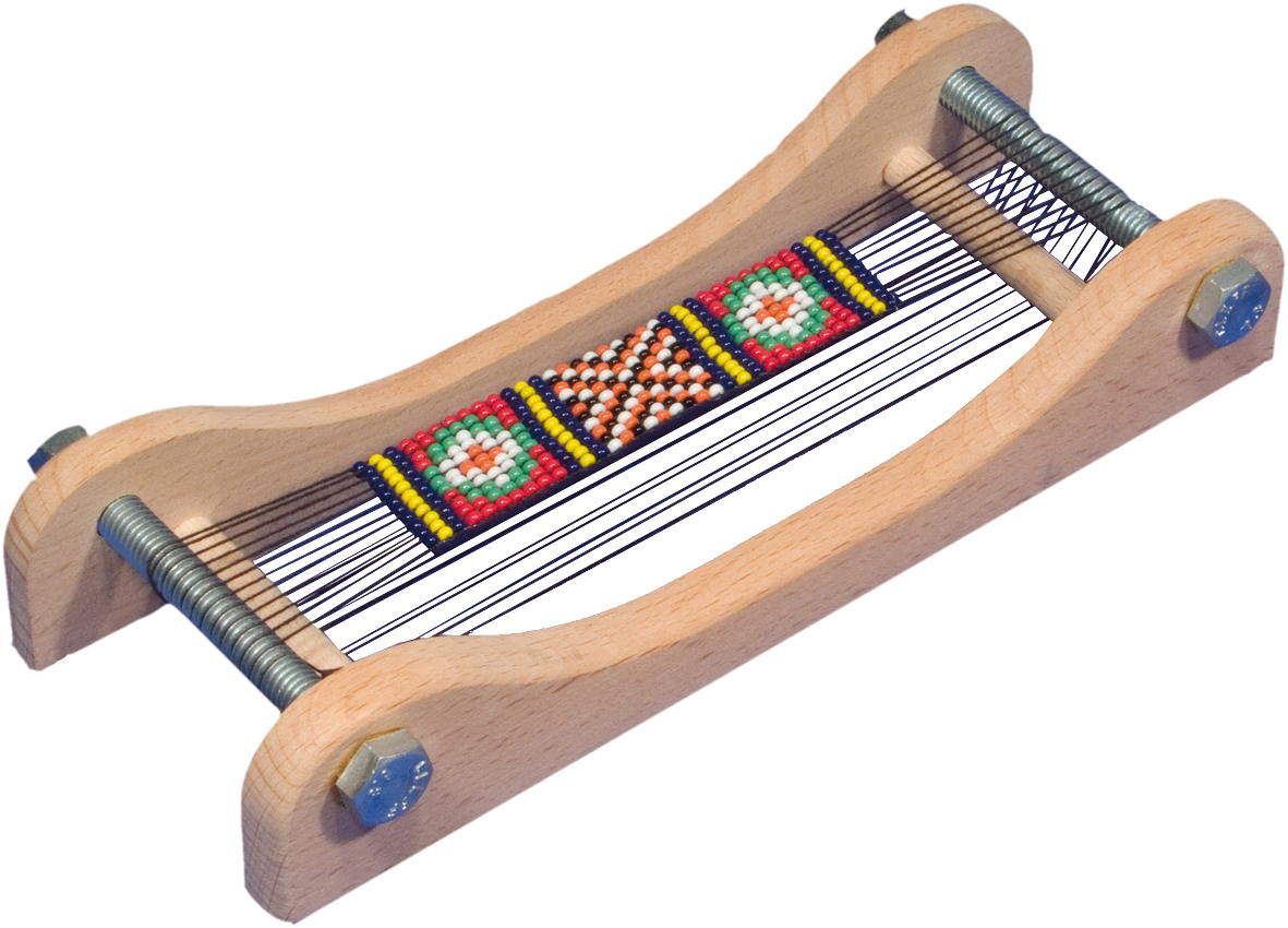 Kleiner Perlenwebrahmen