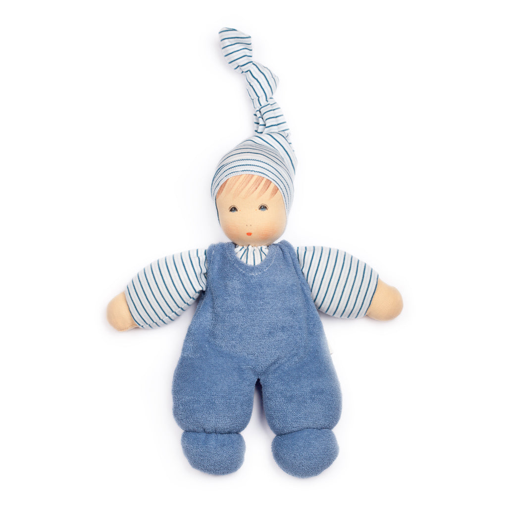 Püppchen Wuschel blau organic
