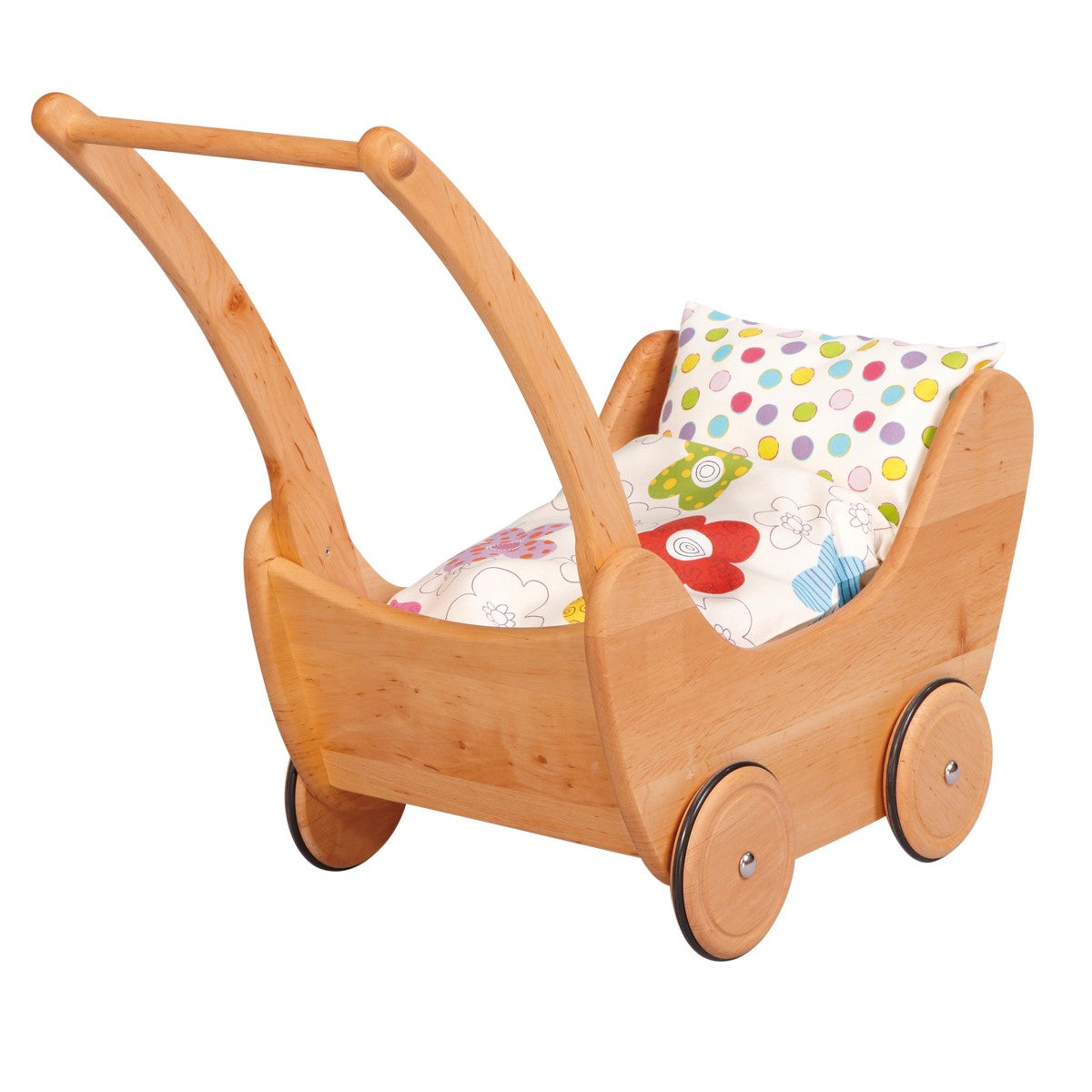 Puppenwagen Erlenholz