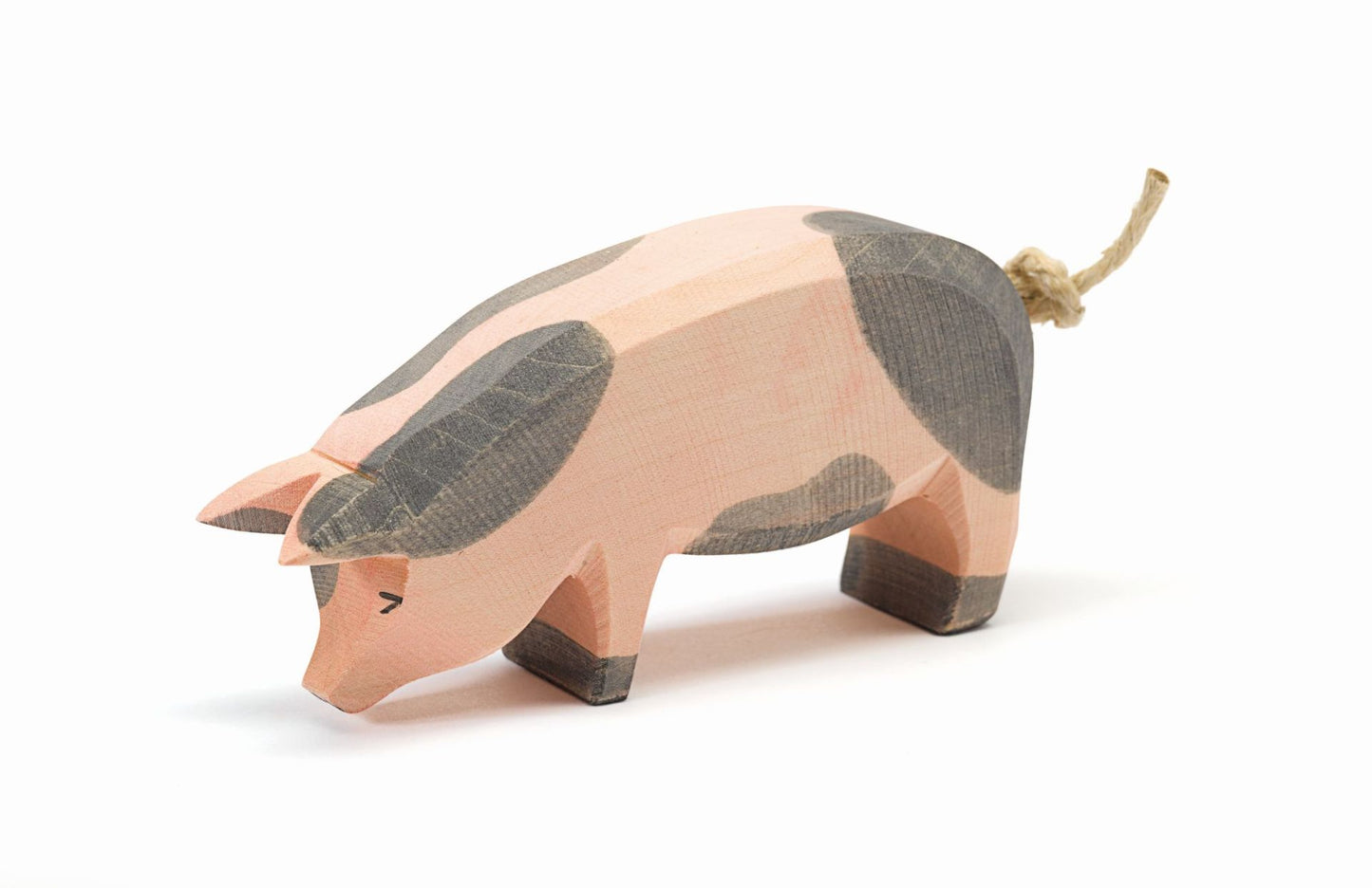 Schwein Kopf tief gefleckt