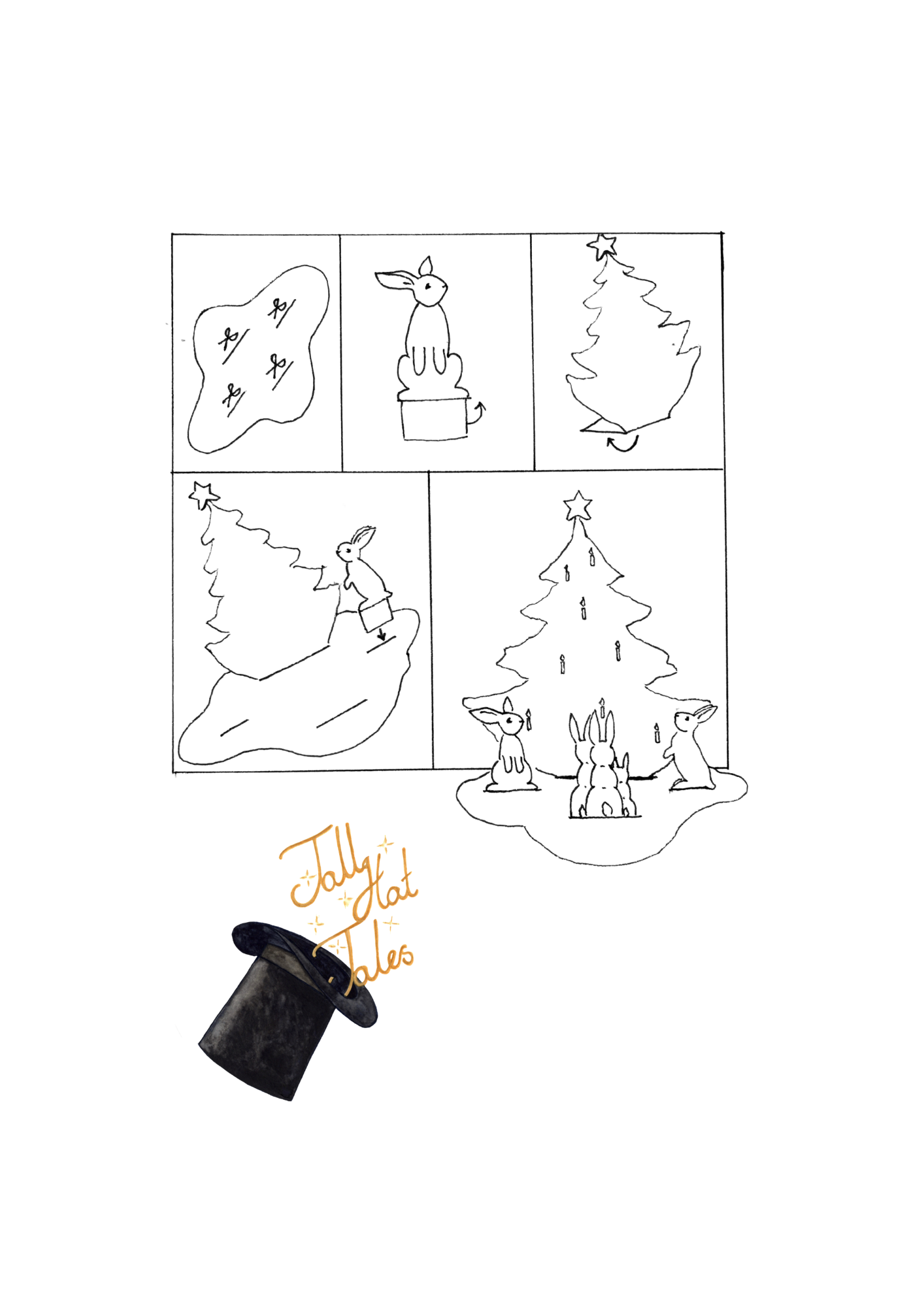 Die Tanne - DIY Papierschnitt