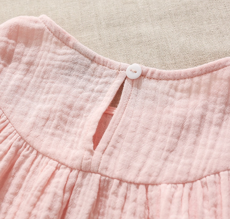Annie & Charles® Bio Musselin Kleid mit Rüschen