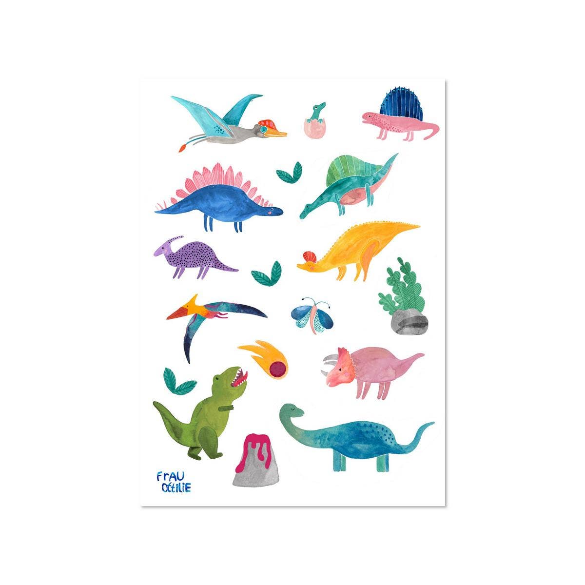 Spülmaschinenfeste Sticker Dinos