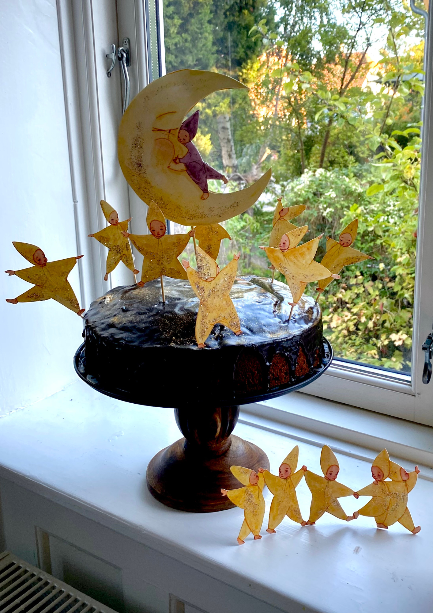 Mondkind zum Ausschneiden