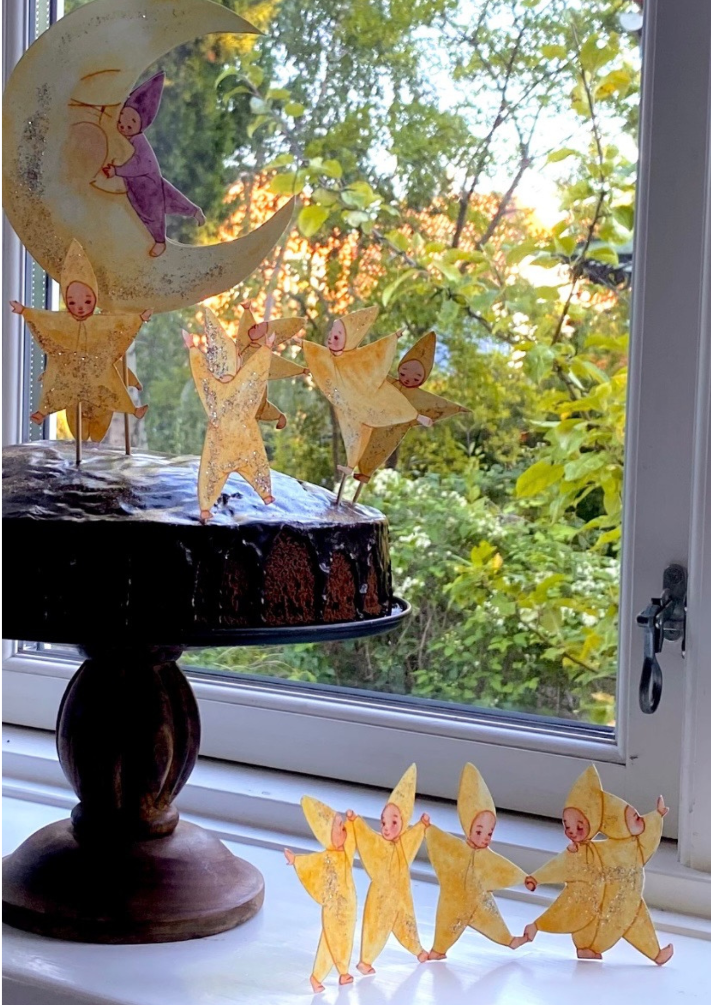 Mondkind zum Ausschneiden