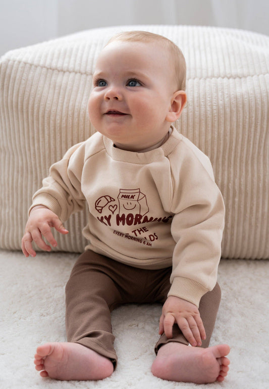 Milky Morning Sweatshirt beige Mini and Me Edition