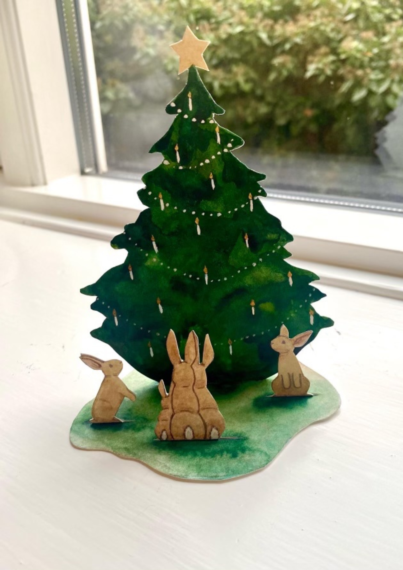 Die Tanne - DIY Papierschnitt