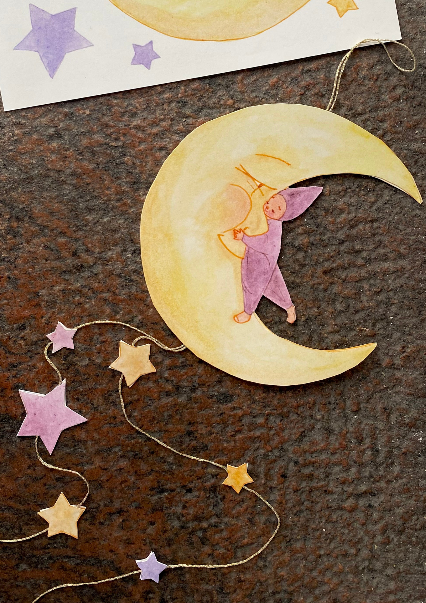 Mondkind zum Ausschneiden