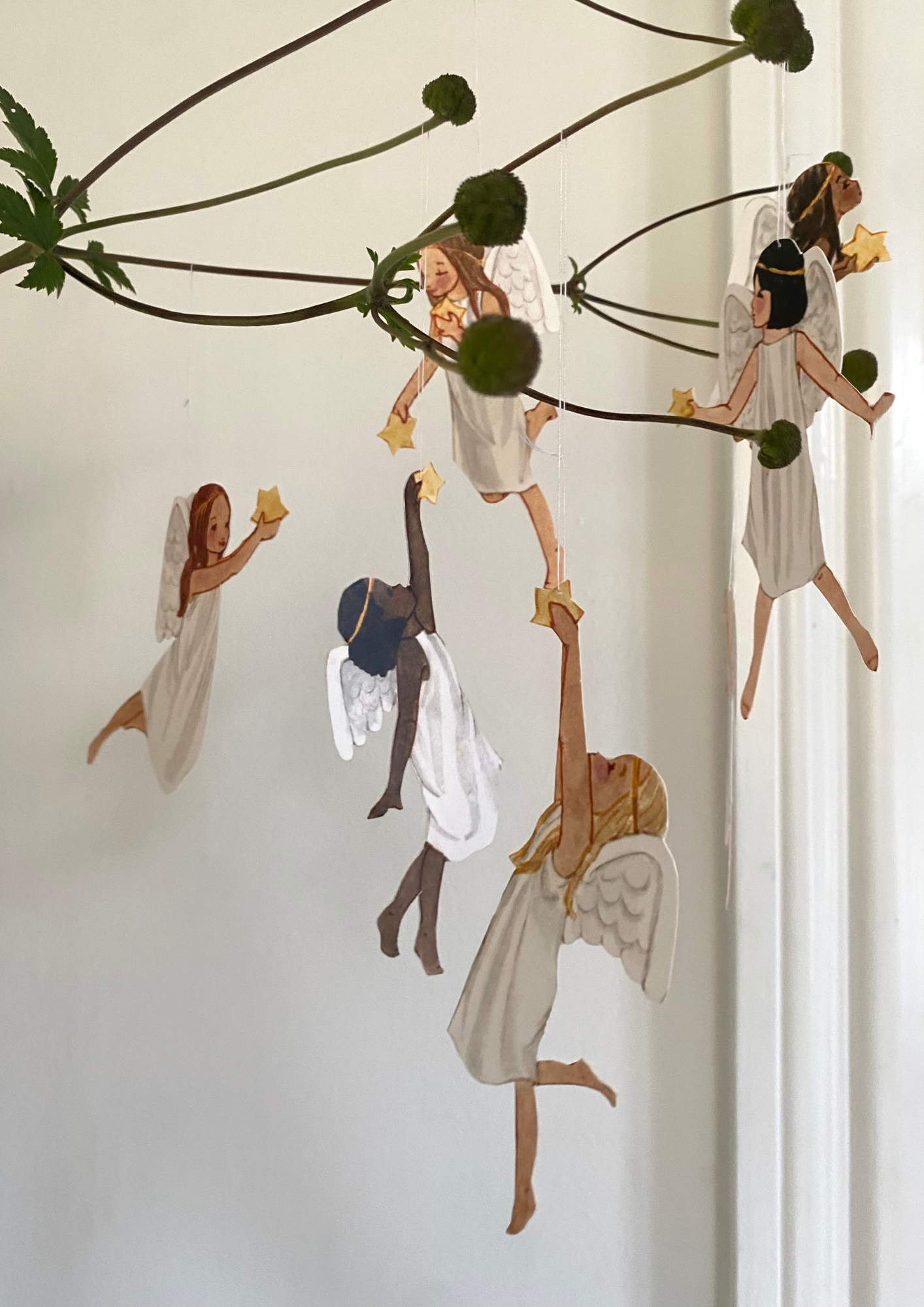 Weihnachtsdeko Engel mit Sternen