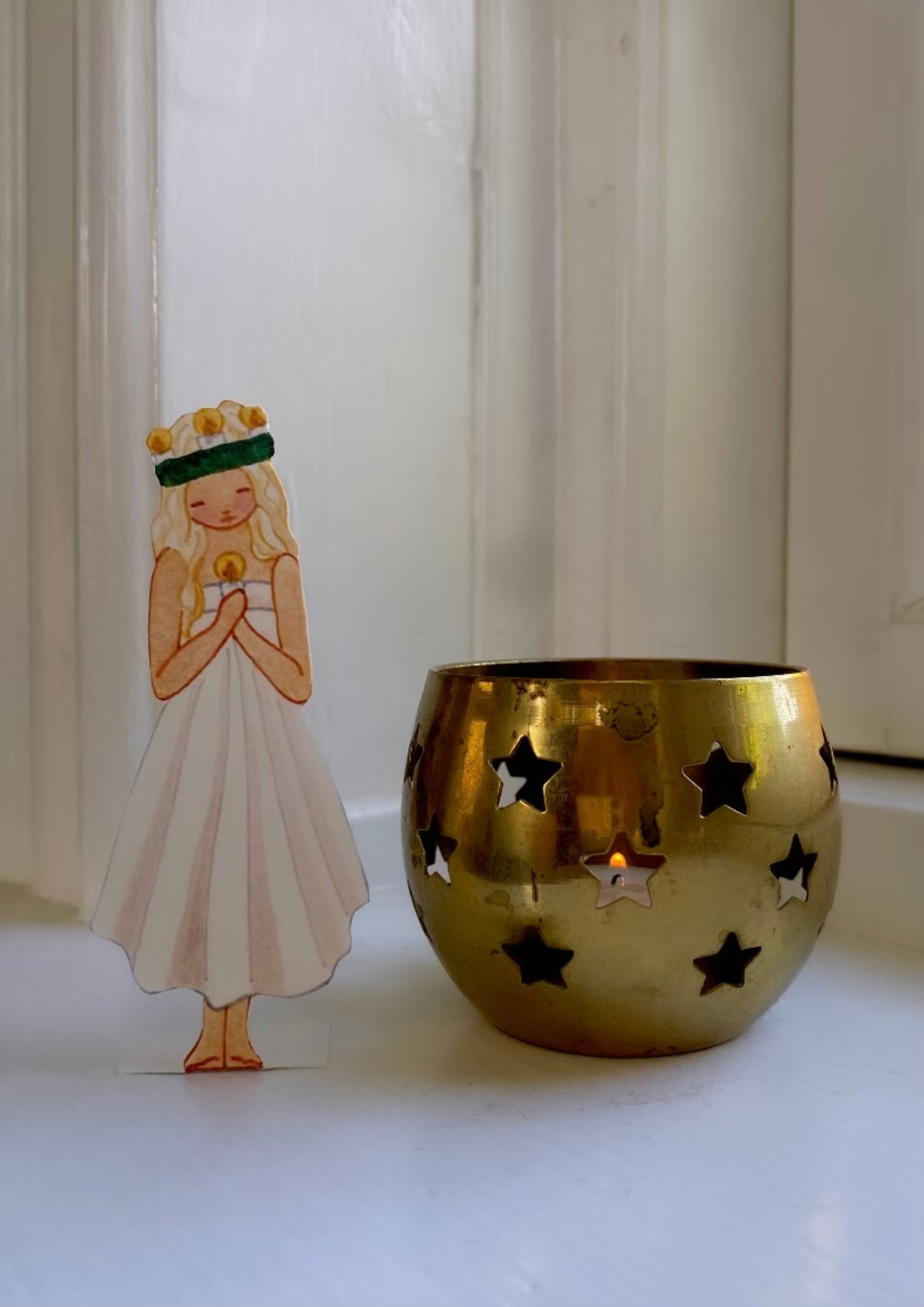 Weihnachtsdeko Lucia-Mädchen