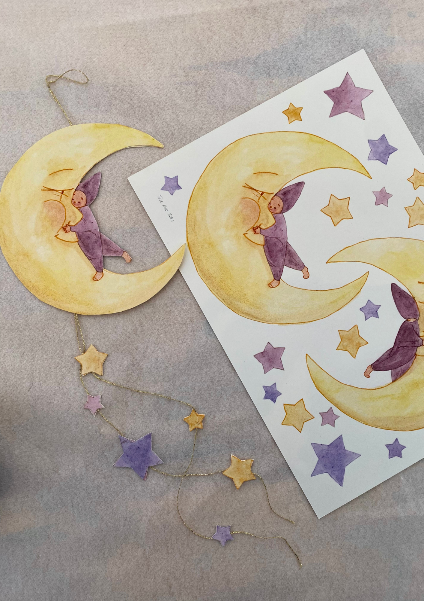 Mondkind zum Ausschneiden