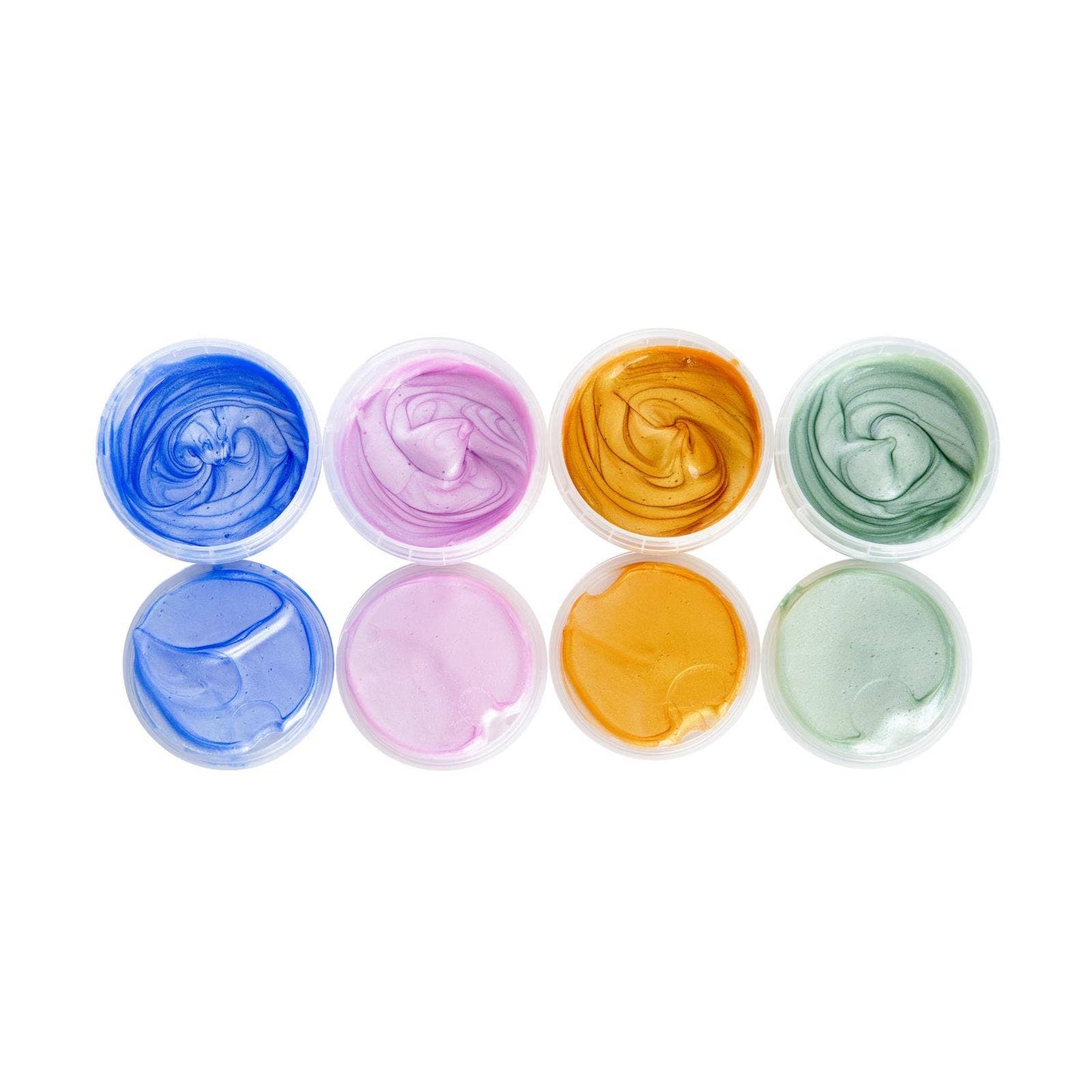 Kristall-Fingerfarben 4er Set "Mika" - Bio-Funkelfarben