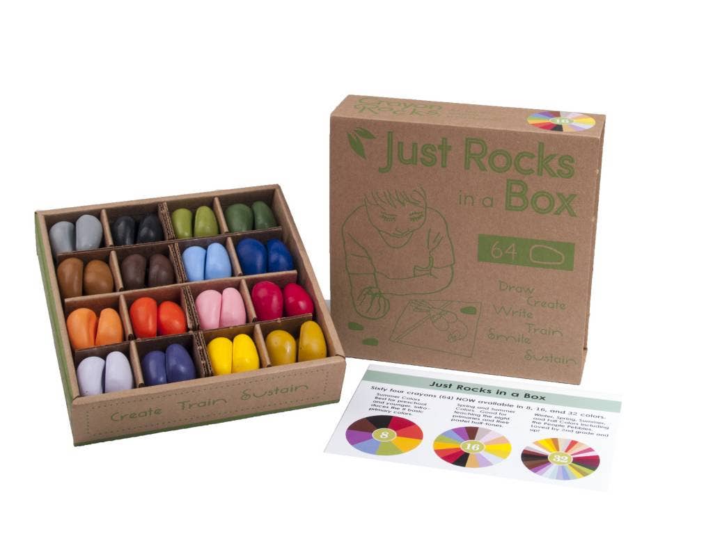 Just Rocks Box - 4 x 16 Farben Crayon Rocks®