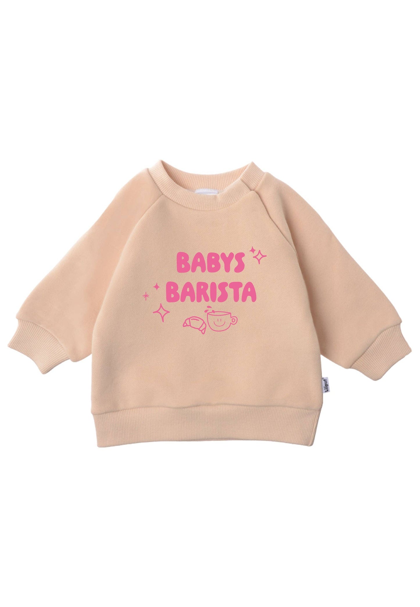 2tlg. Set mit Sweatshirt "Babys Barista" und Leggings