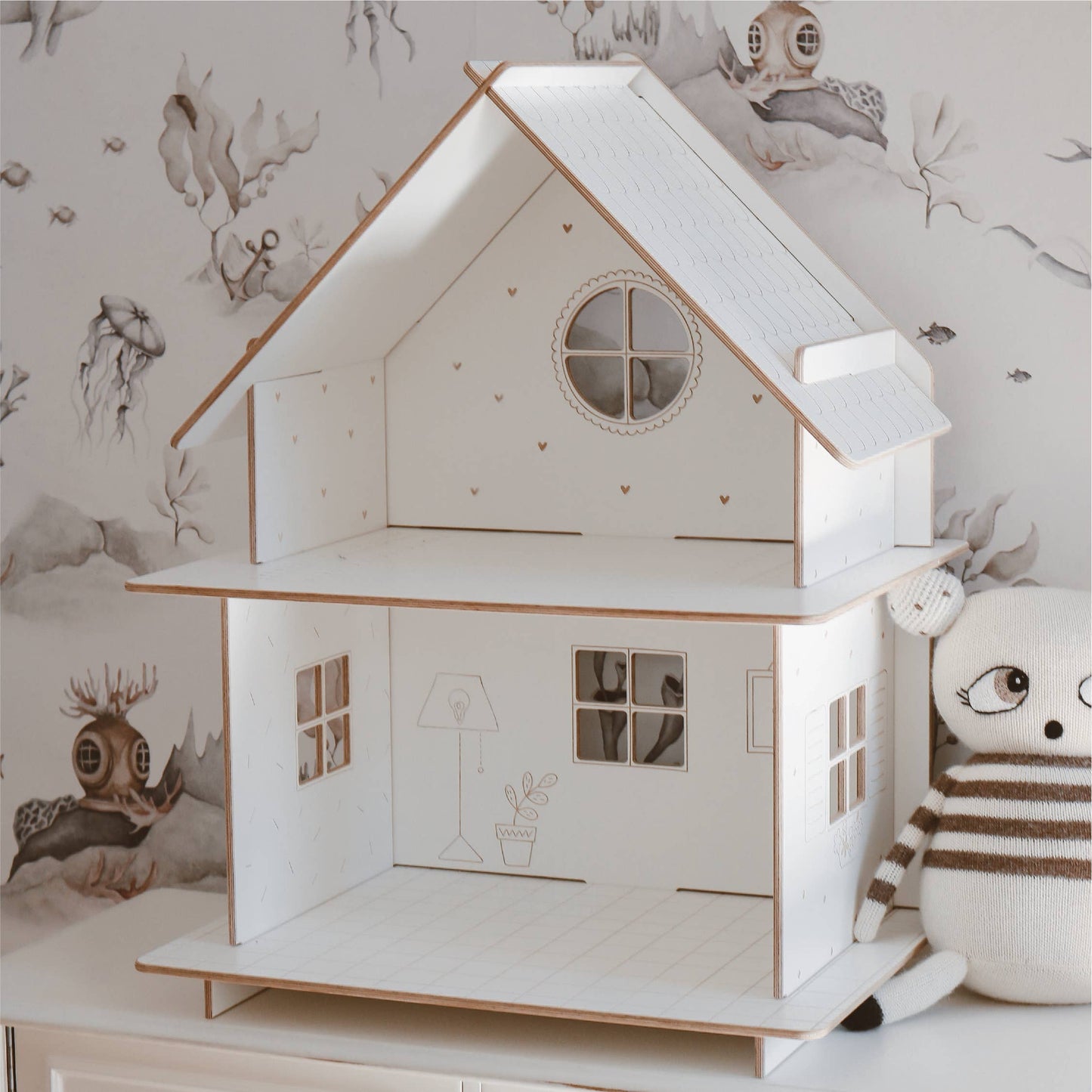 Puppenhaus aus Holz, modulare Bauweise, hohe Qualität, FSC