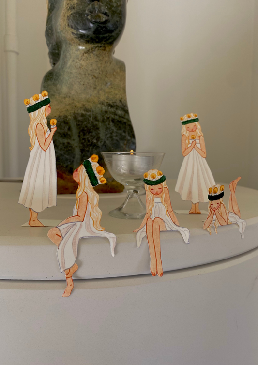 Weihnachtsdeko Lucia-Mädchen