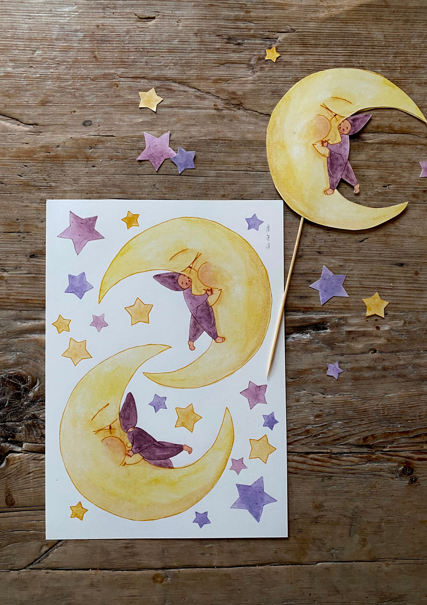 Mondkind zum Ausschneiden