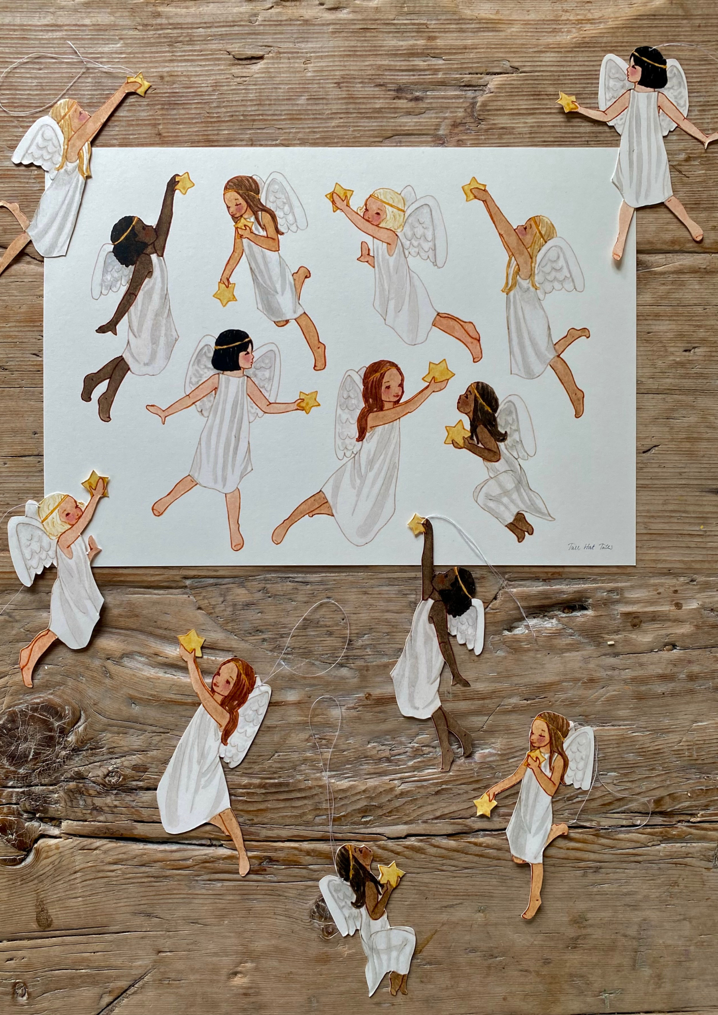 Weihnachtsdeko Engel mit Sternen