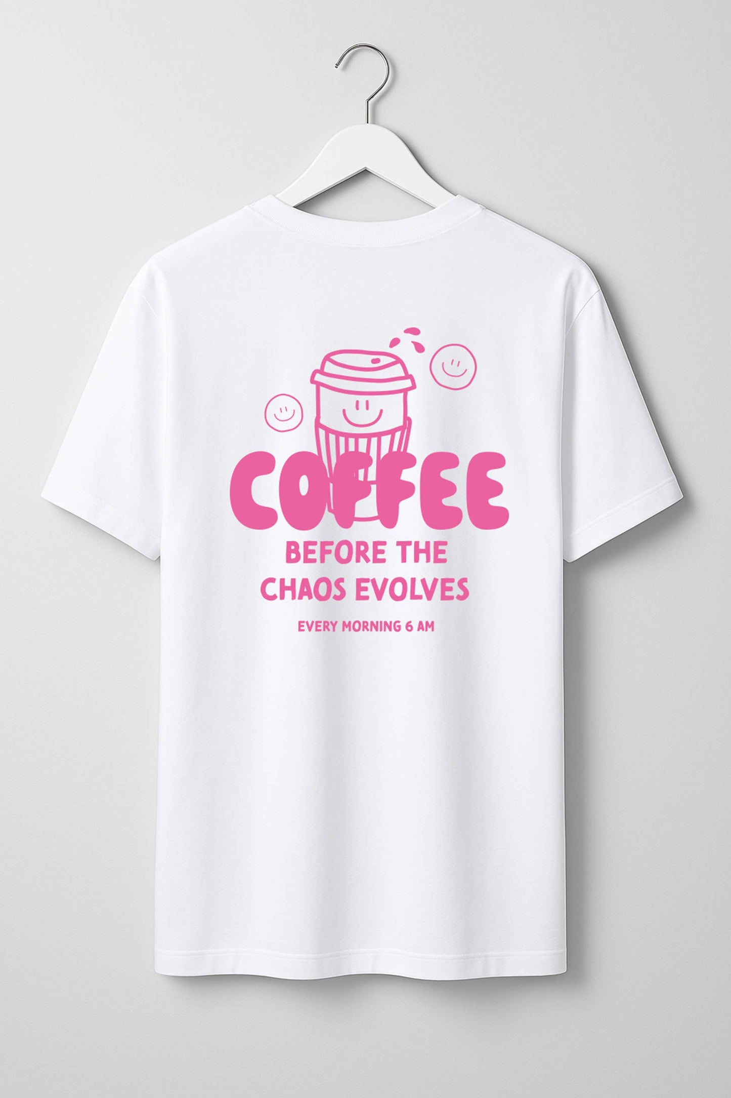 Erwachsenen T-Shirt Coffee before Chaos