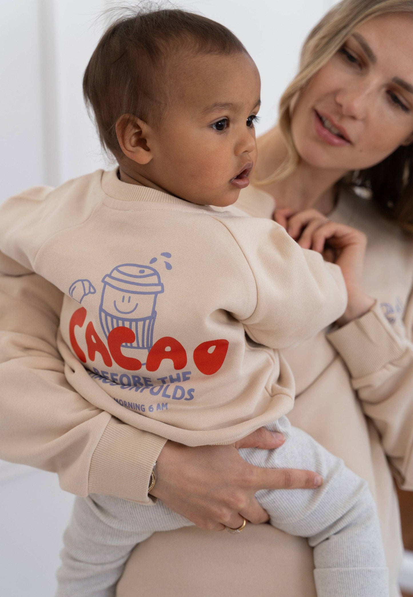 Cacao before Chaos Sweatshirt beige Mini and Me Edition