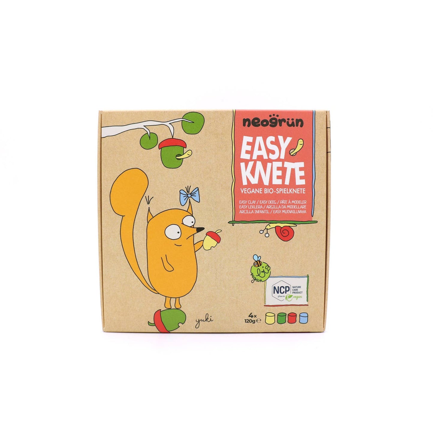 Bio-Easy-Knete vegan 4er Set "Yuki"