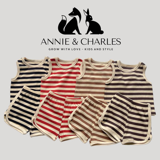 Annie & Charles® Gestreiftes Sommer Set
