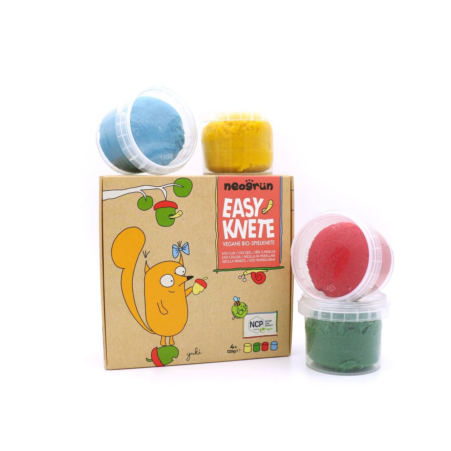 Bio-Easy-Knete vegan 4er Set "Yuki"