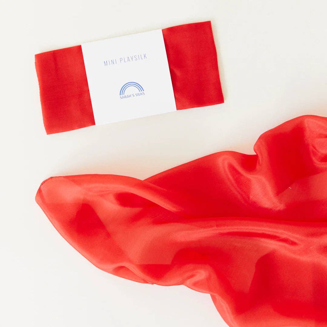 Mini Spielseidentücher uni