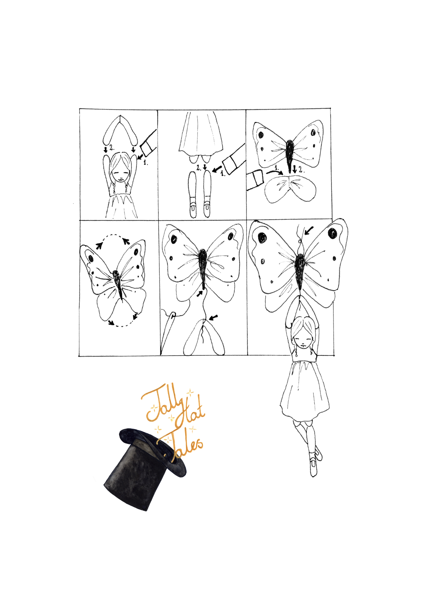 Däumelinchen - DIY Papierschnitt