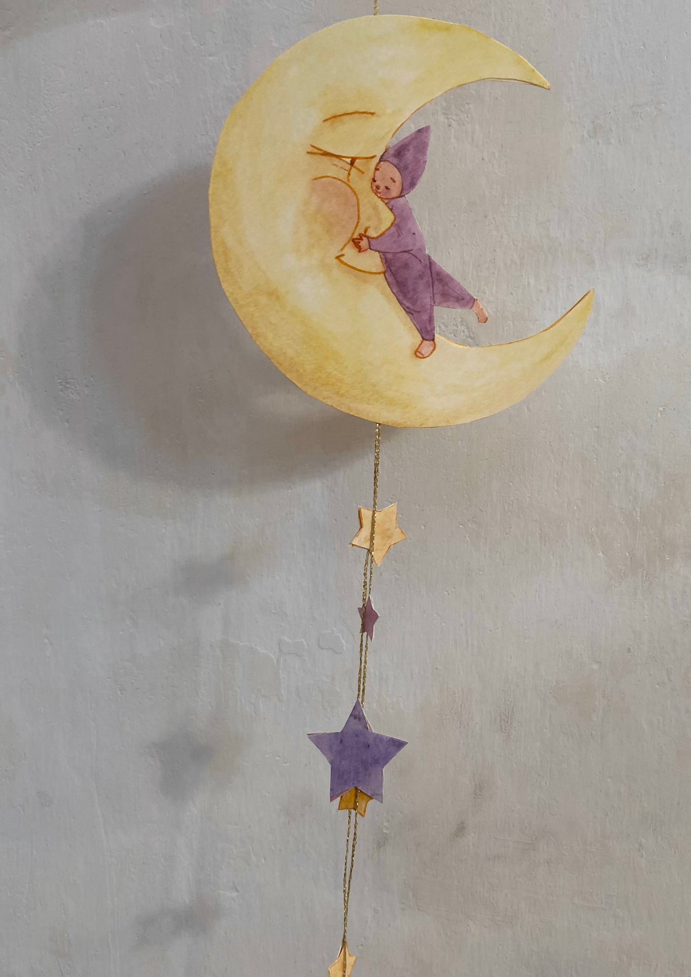 Mondkind zum Ausschneiden